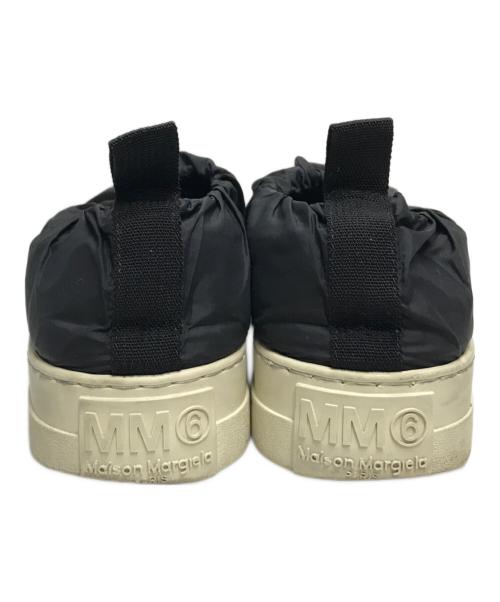 MM6 Maison Margiela（エムエムシックスメゾンマルジェラ）MM6 Maison Margiela (エムエムシックス メゾンマルジェラ) ナイロンスリッポン ブラック サイズ:35の古着・服飾アイテム