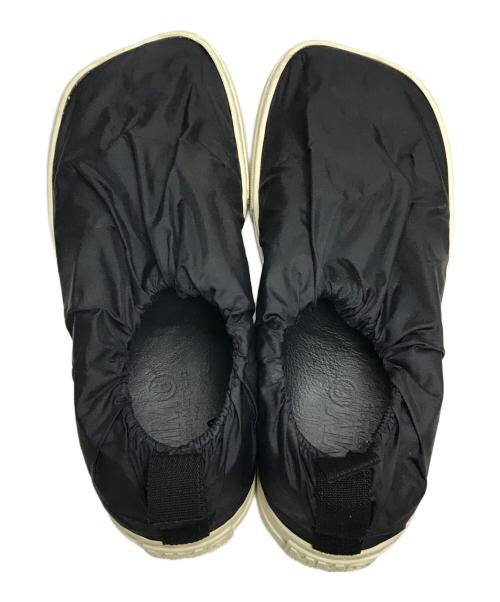 MM6 Maison Margiela（エムエムシックスメゾンマルジェラ）MM6 Maison Margiela (エムエムシックス メゾンマルジェラ) ナイロンスリッポン ブラック サイズ:35の古着・服飾アイテム