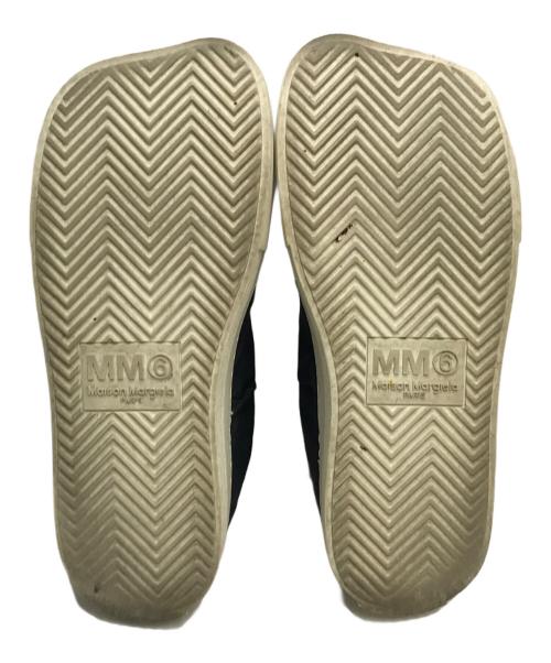 MM6 Maison Margiela（エムエムシックスメゾンマルジェラ）MM6 Maison Margiela (エムエムシックス メゾンマルジェラ) ナイロンスリッポン ブラック サイズ:35の古着・服飾アイテム