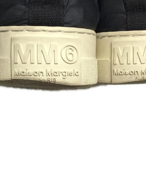 MM6 Maison Margiela（エムエムシックスメゾンマルジェラ）MM6 Maison Margiela (エムエムシックス メゾンマルジェラ) ナイロンスリッポン ブラック サイズ:35の古着・服飾アイテム