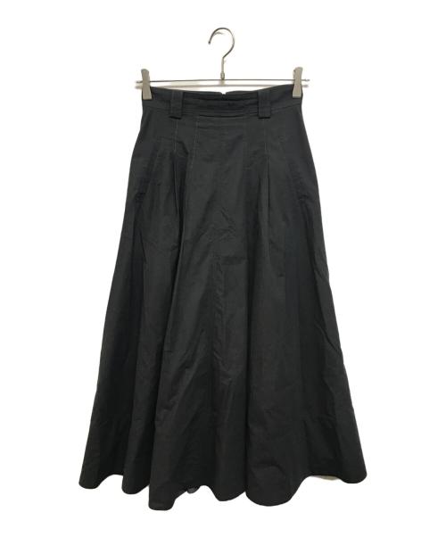 PUBLIC TOKYO（パブリックトウキョウ）PUBLIC TOKYO (パブリックトウキョウ) タイプライターリッチフレアスカート グレー サイズ:1の古着・服飾アイテム