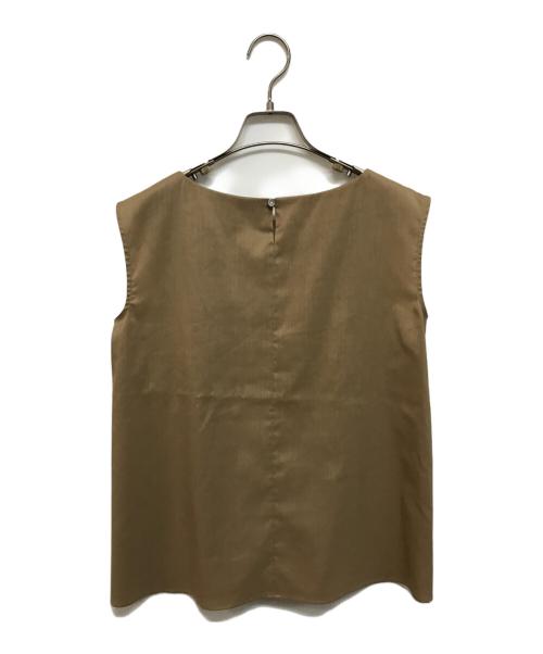 UNTITLED（アンタイトル）UNTITLED (アンタイトル) ウエストギャザートップス ブラウン サイズ:2 未使用品の古着・服飾アイテム