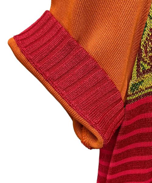 Yves Saint Laurent（イヴサンローラン）Yves Saint Laurent (イヴサンローラン) ニットワンピース レッド サイズ:Mの古着・服飾アイテム