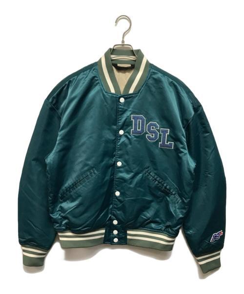 DIESEL（ディーゼル）DIESEL (ディーゼル) Vercity Bomber Jacket グリーン サイズ:Mの古着・服飾アイテム