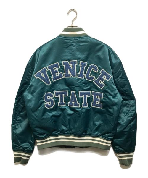 DIESEL（ディーゼル）DIESEL (ディーゼル) Vercity Bomber Jacket グリーン サイズ:Mの古着・服飾アイテム