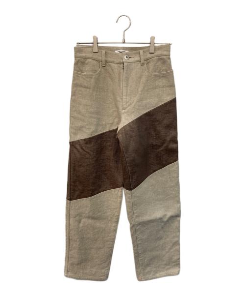 FUMIKA UCHIDA（フミカウチダ）FUMIKA UCHIDA (フミカウチダ) 切替リネンパンツ ベージュ サイズ:36の古着・服飾アイテム