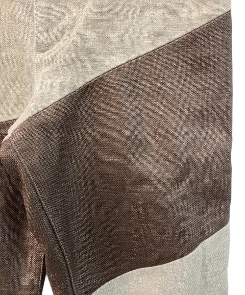 FUMIKA UCHIDA（フミカウチダ）FUMIKA UCHIDA (フミカウチダ) 切替リネンパンツ ベージュ サイズ:36の古着・服飾アイテム