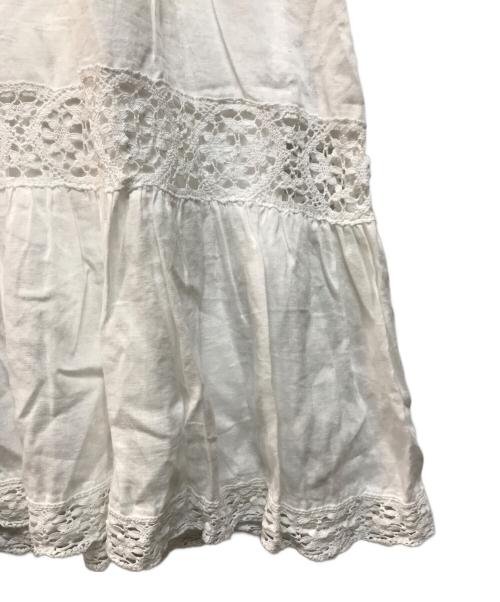 CLOTH&CROSS（クロスアンドクロス）CLOTH&CROSS (クロスアンドクロス) リネンワンピース ホワイト サイズ:.の古着・服飾アイテム