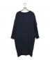 mizuiro-ind (ミズイロインド) 袖先・裾プリーツコクーンデザインワンピース ネイビー サイズ:Free：6000円
