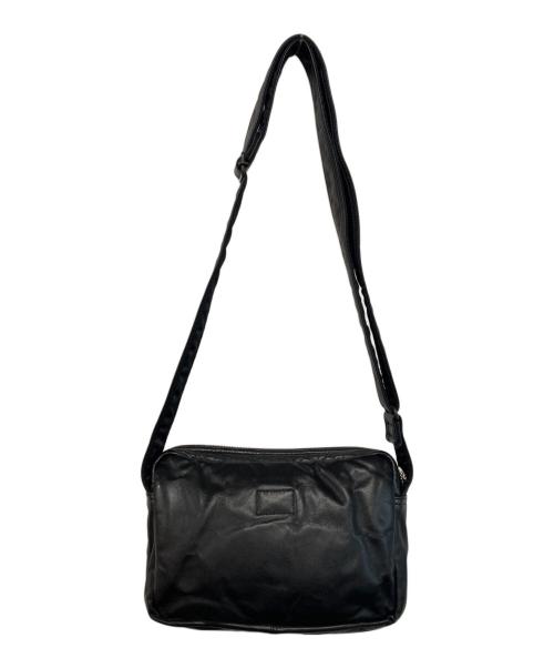 PORTER（ポーター）PORTER (ポーター) レザーショルダーバッグ ブラックの古着・服飾アイテム