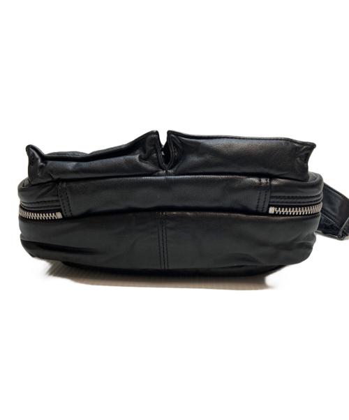 PORTER（ポーター）PORTER (ポーター) レザーショルダーバッグ ブラックの古着・服飾アイテム