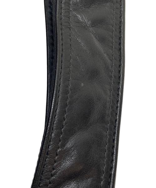 PORTER（ポーター）PORTER (ポーター) レザーショルダーバッグ ブラックの古着・服飾アイテム