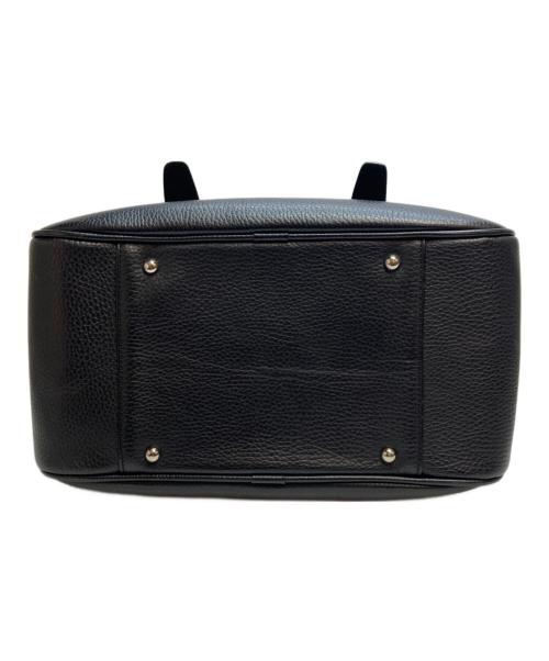 BURBERRY（バーバリー）BURBERRY (バーバリー) ライナーノヴァチェック ミニレザーボストンバッグ ブラックの古着・服飾アイテム