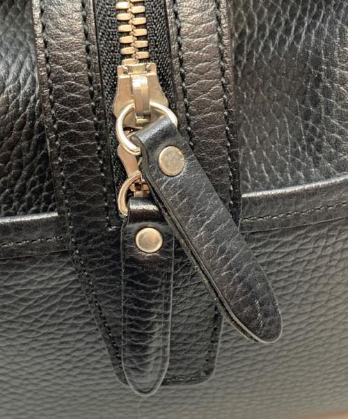 BURBERRY（バーバリー）BURBERRY (バーバリー) ライナーノヴァチェック ミニレザーボストンバッグ ブラックの古着・服飾アイテム