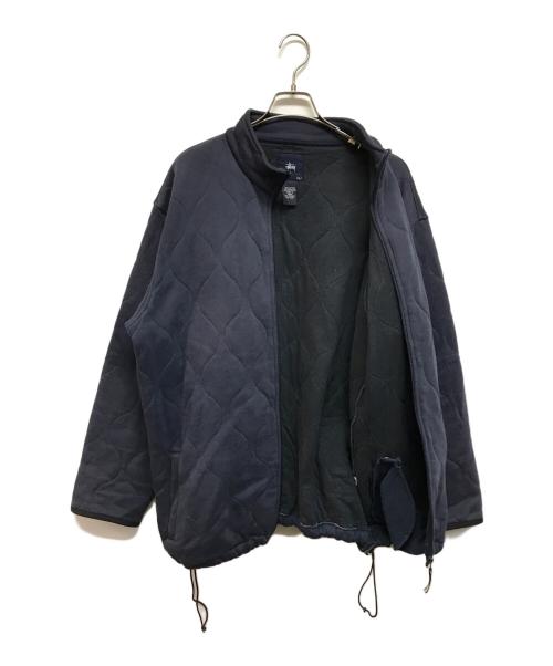 stussy（ステューシー）stussy (ステューシー) 00sキルティングジャケット ネイビー サイズ:XLの古着・服飾アイテム
