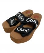 Chloeクロエ）の古着「WEDGE ESPADRILLEサンダル」｜ブラウン×ブラック