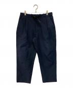 GOLDWINゴールドウイン）の古着「One Tuck Tapered Stretch Twill Pants」｜ネイビー