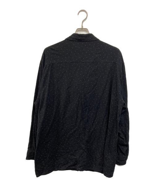 COMOLI（コモリ）COMOLI (コモリ) シルクノイルドット シャツジャケット ブラック サイズ:3の古着・服飾アイテム