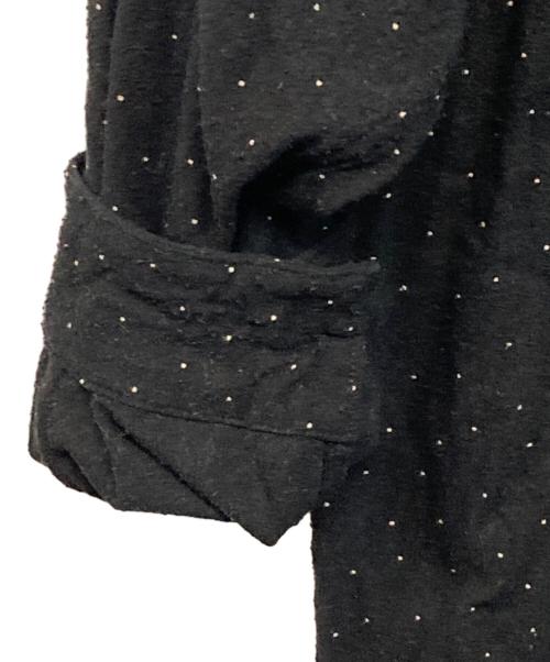 COMOLI（コモリ）COMOLI (コモリ) シルクノイルドット シャツジャケット ブラック サイズ:3の古着・服飾アイテム