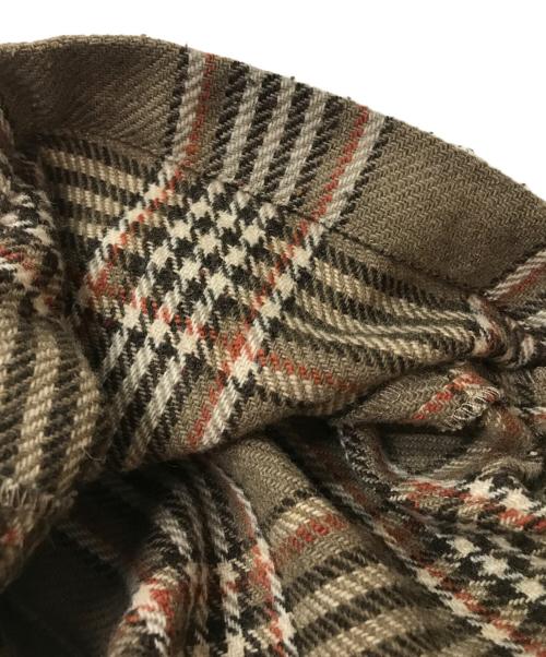 TIGHTBOOTH PRODUCTION（タイトブースプロダクション）TIGHTBOOTH PRODUCTION (タイトブースプロダクション) PLAID FLANNEL BAGGY SLACKS ブラウン サイズ:Lの古着・服飾アイテム