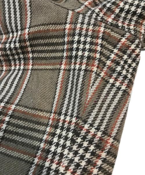 TIGHTBOOTH PRODUCTION（タイトブースプロダクション）TIGHTBOOTH PRODUCTION (タイトブースプロダクション) PLAID FLANNEL BAGGY SLACKS ブラウン サイズ:Lの古着・服飾アイテム