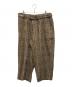 TIGHTBOOTH PRODUCTION（タイトブースプロダクション）の古着「PLAID FLANNEL BAGGY SLACKS」｜ブラウン