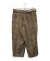 TIGHTBOOTH PRODUCTION (タイトブースプロダクション) PLAID FLANNEL BAGGY SLACKS ブラウン サイズ:L：13000円
