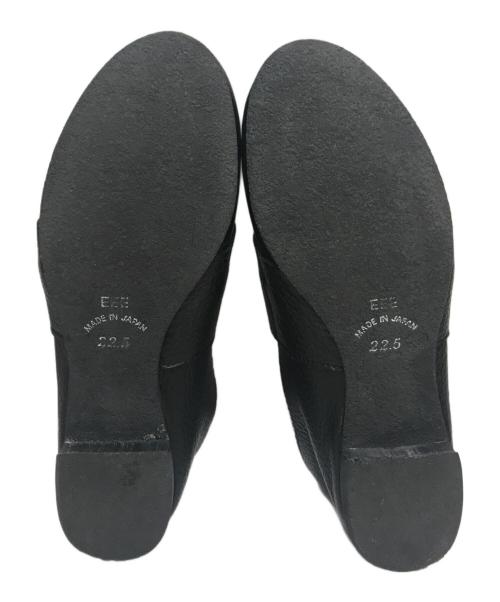 ourhome（アワホーム）OURHOME (アワホーム) ramble dance (ランブルダンス) レザースリッポンシューズ ブラック サイズ:22.5の古着・服飾アイテム