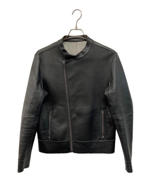 Calvin Klein（カルバンクライン）Calvin Klein (カルバンクライン) シングルライダースジャケット ブラック サイズ:Mの古着・服飾アイテム