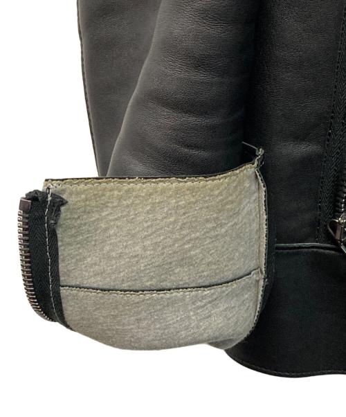 Calvin Klein（カルバンクライン）Calvin Klein (カルバンクライン) シングルライダースジャケット ブラック サイズ:Mの古着・服飾アイテム