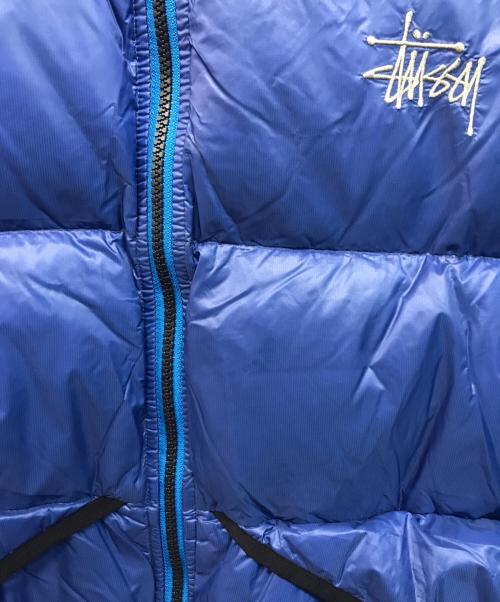 stussy（ステューシー）stussy (ステューシー) DOWN PARKA MICRO RIPSTOP(ダウン パーカ マイクロ リップストップ) ブルー サイズ:Mの古着・服飾アイテム