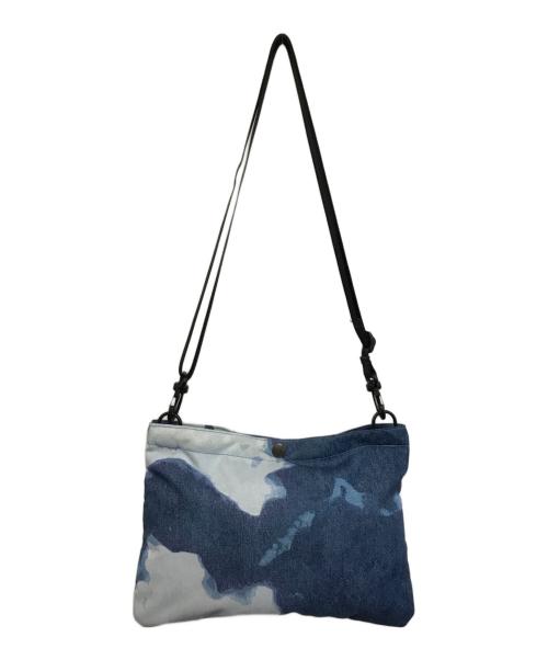 THE NORTH FACE（ザ ノース フェイス）THE NORTH FACE (ザ ノース フェイス) SUPREME (シュプリーム) BLEACHED DENIM SHOULDER BAG ホワイト×ブルーの古着・服飾アイテム