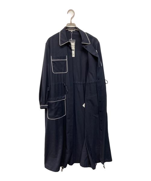 23区 lab（ニジュウサンクラボ）23区 lab (ニジュウサンクラボ) ウールライトツイルコート ネイビー サイズ:36の古着・服飾アイテム