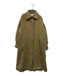 MUVEIL（ミュベール）の古着「Stone Embroidery Coat(ストーン エンブロイダリー コート)」｜ブラウン