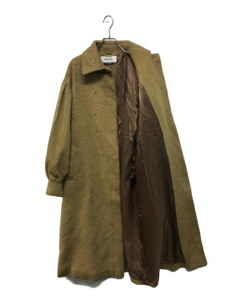 MUVEIL（ミュベール）MUVEIL (ミュベール) Stone Embroidery Coat(ストーン エンブロイダリー コート) ブラウン サイズ:Mの古着・服飾アイテム