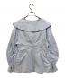 CLANE (クラネ) BIG COLLAR DRAWSTRING BLOUSE スカイブルー サイズ:SIZE 1 未使用品：8000円