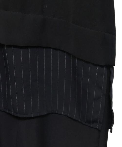 ENFOLD（エンフォルド）ENFOLD (エンフォルド) T－SHIRT－LAYERED DRESS ネイビー サイズ:SIZE 36の古着・服飾アイテム