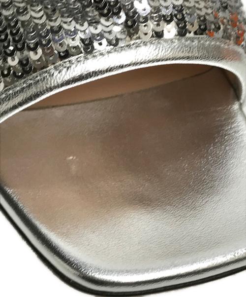 GUCCI（グッチ）GUCCI (グッチ) GGスパンコールミュール シルバー サイズ:38の古着・服飾アイテム