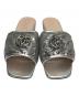 GUCCI (グッチ) GGスパンコールミュール シルバー サイズ:38：25000円