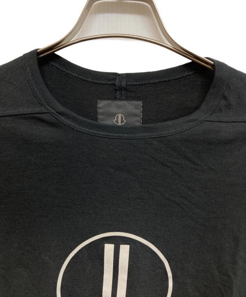MONCLER（モンクレール）MONCLER (モンクレール) RICK OWENS (リックオウエンス) レベルTシャツ ブラック サイズ:Sの古着・服飾アイテム