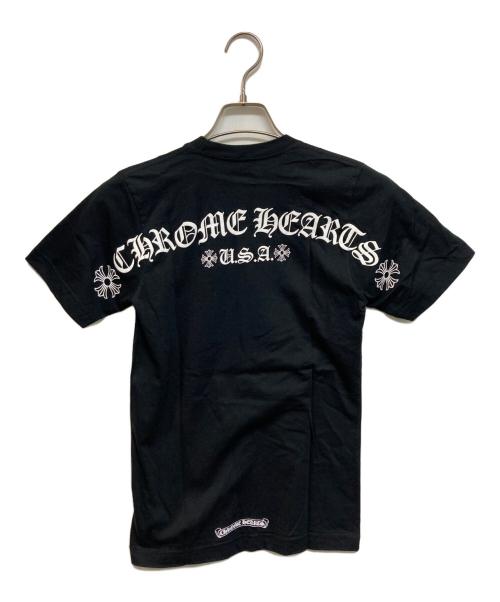 CHROME HEARTS（クロムハーツ）CHROME HEARTS (クロムハーツ) アーチロゴ Tシャツ ブラック サイズ:XSの古着・服飾アイテム