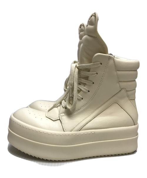 RICK OWENS（リックオウエンス）RICK OWENS (リックオウエンス) GEO BASKET SNEAKERS ホワイト サイズ:36の古着・服飾アイテム