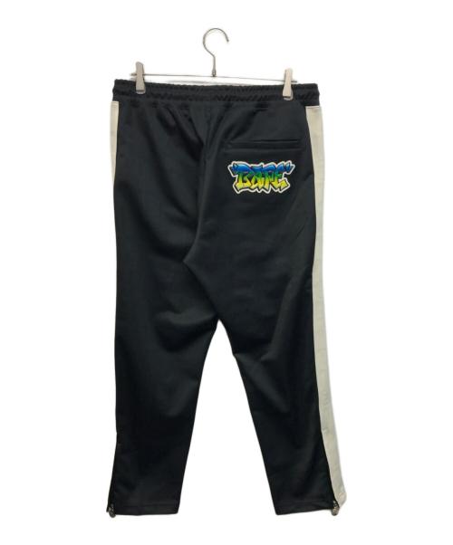 A BATHING APE（ア ベイシング エイプ）A BATHING APE (ア ベイシング エイプ) LUX SPORT PATTERN JAQUARD TRACK PANTS ブラック サイズ:SIZE Lの古着・服飾アイテム