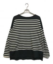 JOHNBULL（ジョンブル）の古着「オーバーボーダーカットソー」｜ブラック×ホワイト