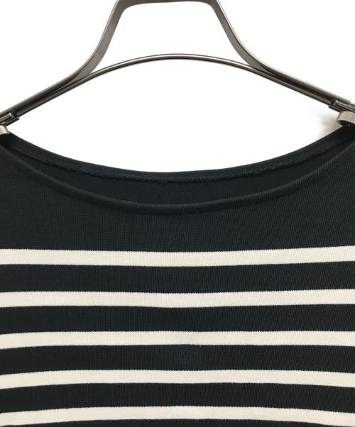 JOHNBULL（ジョンブル）Johnbull (ジョンブル) オーバーボーダーカットソー ブラック×ホワイト サイズ:Fの古着・服飾アイテム