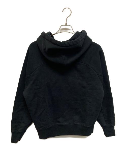 ami（アミ）ami (アミ) ハート刺繍パーカー ブラック サイズ:Sの古着・服飾アイテム