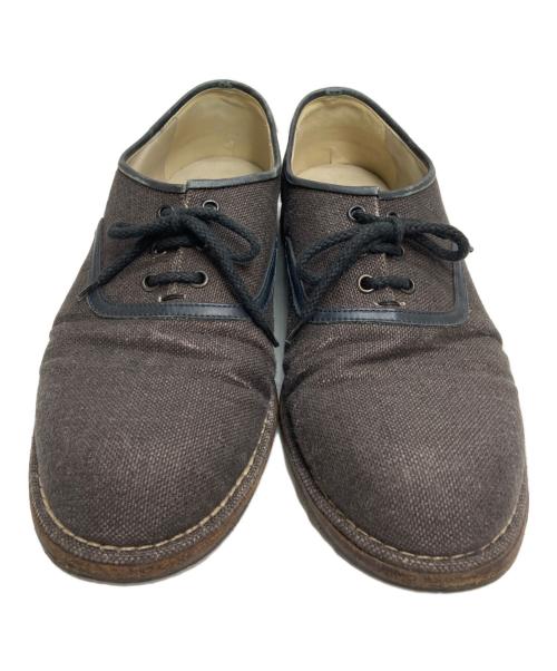 BOTTEGA VENETA（ボッテガベネタ）BOTTEGA VENETA (ボッテガベネタ) キャンバスレースアップシューズ グレー サイズ:43の古着・服飾アイテム