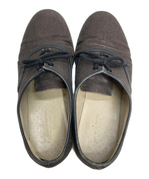 BOTTEGA VENETA（ボッテガベネタ）BOTTEGA VENETA (ボッテガベネタ) キャンバスレースアップシューズ グレー サイズ:43の古着・服飾アイテム