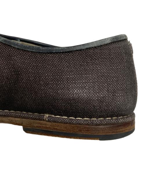 BOTTEGA VENETA（ボッテガベネタ）BOTTEGA VENETA (ボッテガベネタ) キャンバスレースアップシューズ グレー サイズ:43の古着・服飾アイテム
