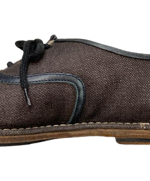 BOTTEGA VENETA（ボッテガベネタ）BOTTEGA VENETA (ボッテガベネタ) キャンバスレースアップシューズ グレー サイズ:43の古着・服飾アイテム